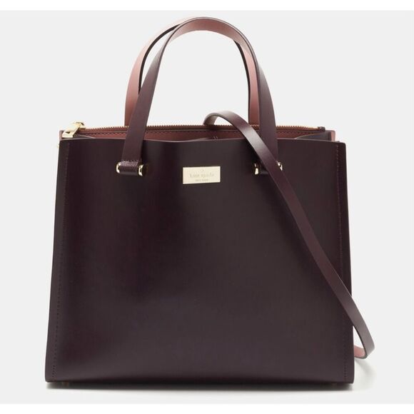 KATE SPADE Purple/Pink Leather Kyra Arbour Hill Tote - Picture 1 of 10